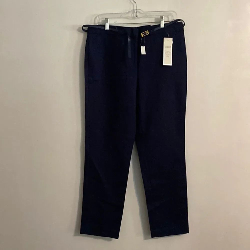 Charter Club Intrepid Blue Tummy Slimming Classic Fit Straight Legs, size 12P